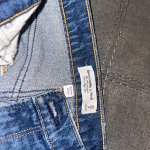 90s straight ultra high curve love Abercrombie jeans - dark wash